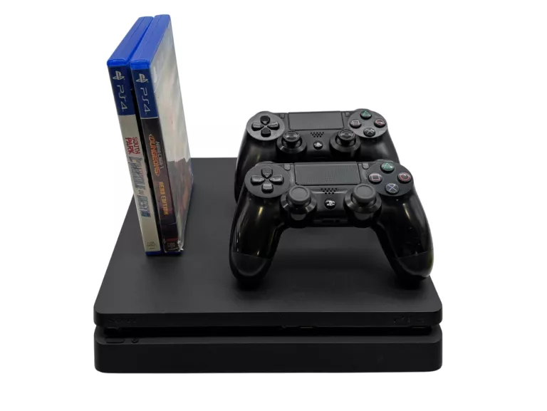KONSOLA SONY PLAYSTATION 4 PS4 SLIM CUH-2216B 1TB + 2X PAD + GRA - OPIS!