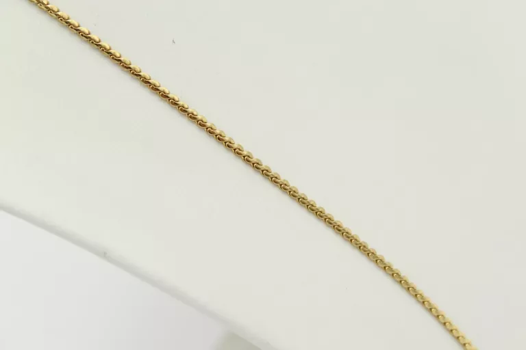 PRZEPIĘKNY, DŁUGI, ZŁOTY ŁAŃCUSZEK PR. 750 18K 80CM