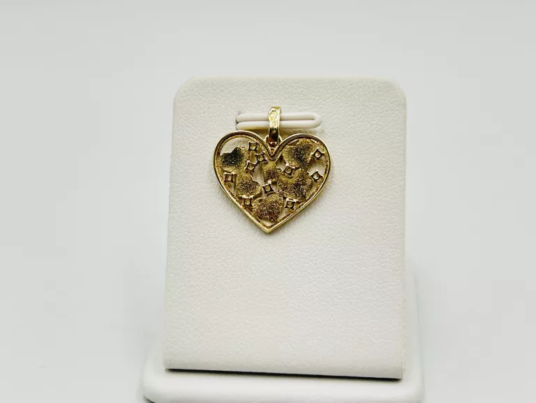 ZŁOTA ZAWIESZKA SERCE 1,18 G PR.585 14K
