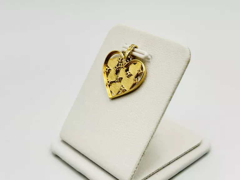 ZŁOTA ZAWIESZKA SERCE 1,18 G PR.585 14K