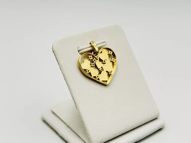 ZŁOTA ZAWIESZKA SERCE 1,18 G PR.585 14K