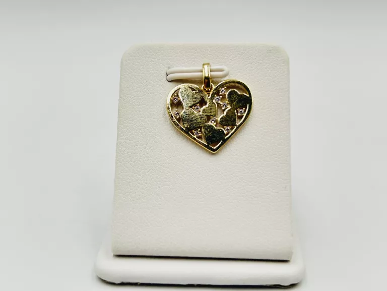 ZŁOTA ZAWIESZKA SERCE 1,18 G PR.585 14K