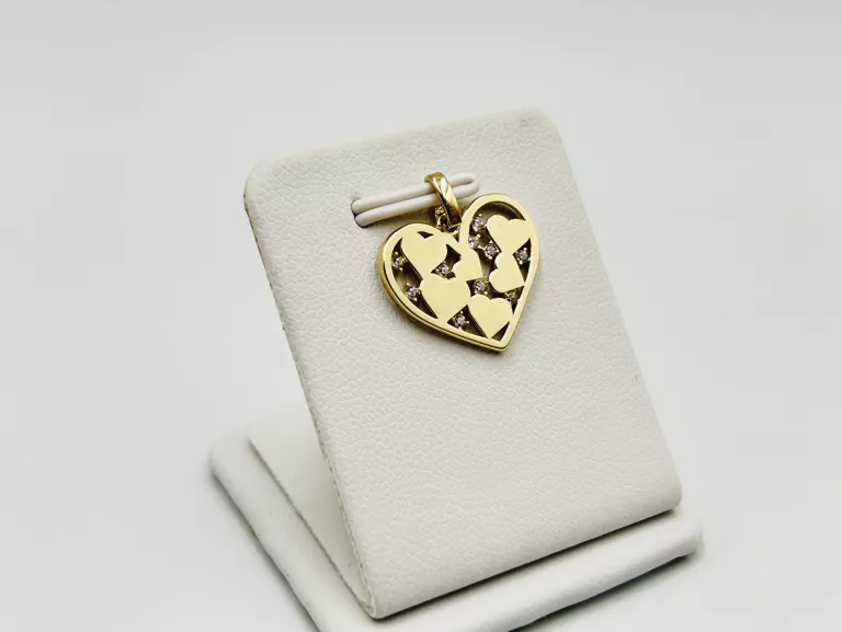 ZŁOTA ZAWIESZKA SERCE 1,18 G PR.585 14K