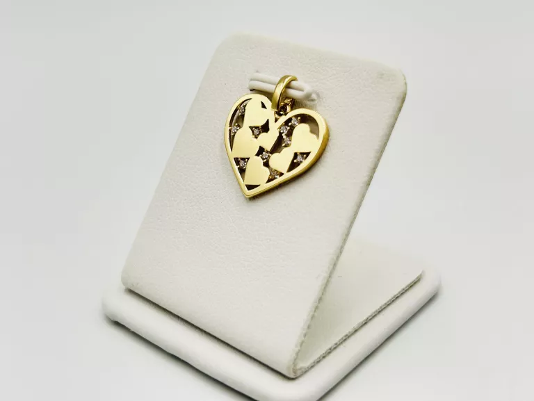 ZŁOTA ZAWIESZKA SERCE 1,18 G PR.585 14K