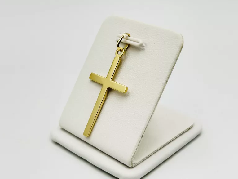 ZŁOTA ZAWIESZKA KRZYŻ KRZYŻYK 0,99 G PR.585 14K