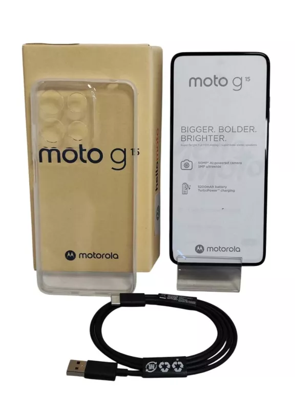 TELEFON MOTOROLA MOTO G15 6/128 GB GWAR DO 30.04.2027