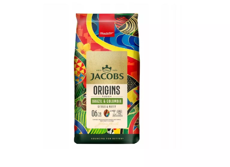 KAWA ZIARNISTA JACOBS ORIGINS FUSION BRAZIL & COLOMBIA 1KG