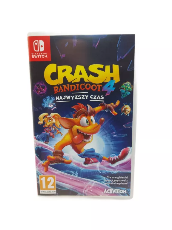 CRASH BANDICOOT 4: NAJWYŻSZY CZAS PL GRA NA SWITCH