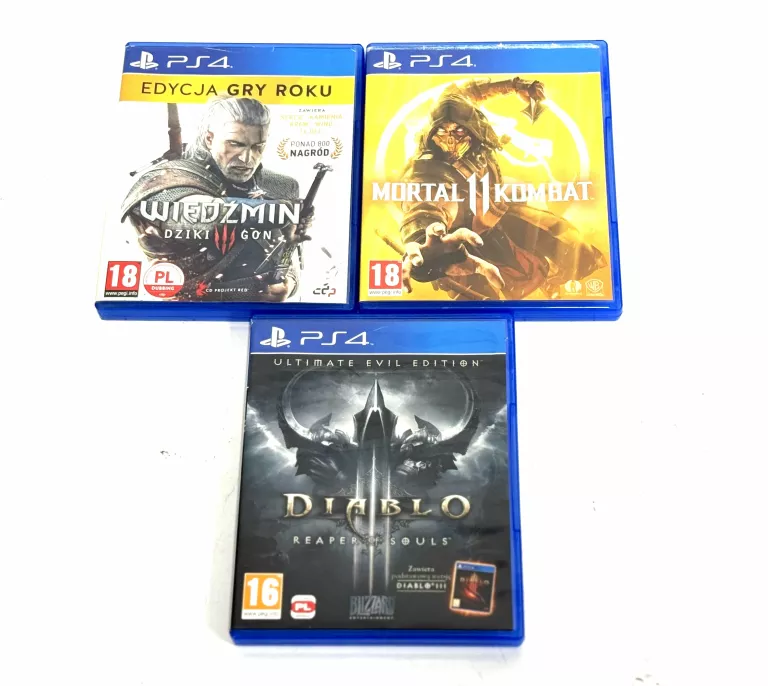 ZESTAW 3 GIER PS4 OKAZJA