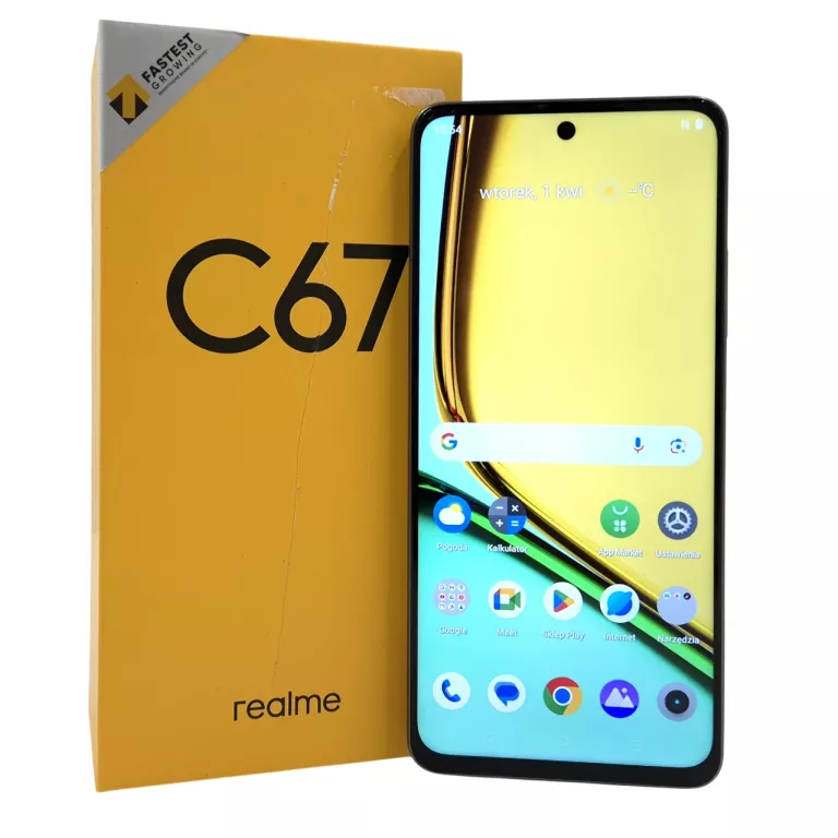 SMARTFON REALME C67 8 GB / 256 GB 4G (LTE) CZARNY