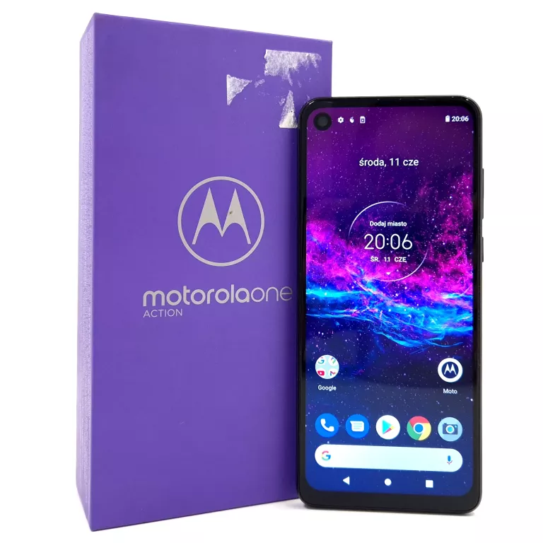 SMARTFON MOTOROLA ONE ACTION 4 GB / 128 GB 4G (LTE) NIEBIESKI