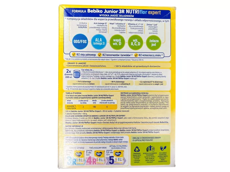 BEBIKO JUNIOR 3R NUTRIFLOR EXPERT 600G