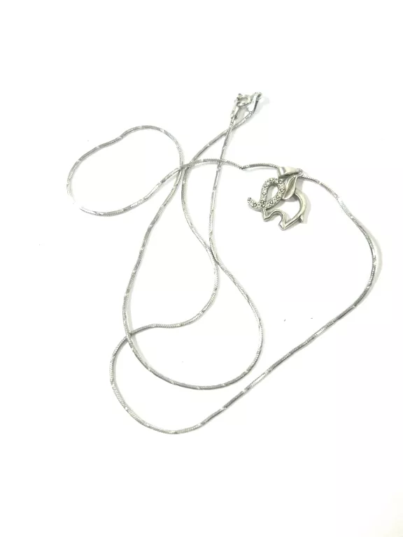 SREBRNY ŁAŃCUSZEK Z ZAWIESZKĄ PR.925 DŁ. 50 CM