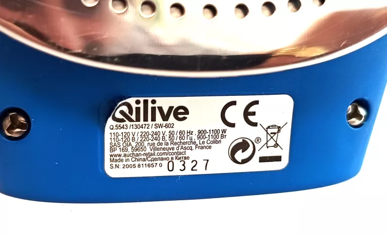 ŻELAZKO ELEKTRYCZNE QILIVE Q5543 PUDEŁKO