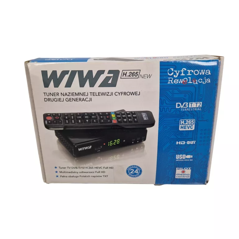 DEKODER DVB-T2 WIWA H.265 KOMPLET