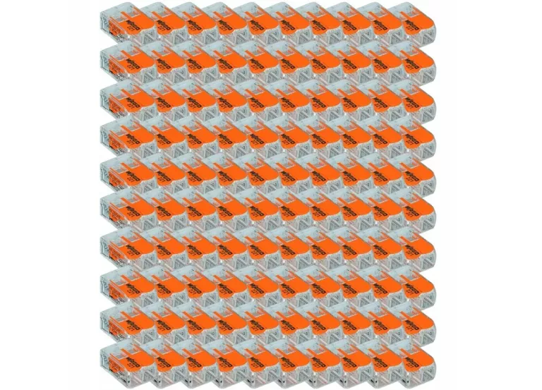 WAGO SZYBKOZŁĄCZKA ZŁĄCZKA UNIWERSALNA DRUT/LINKA 2X0,2-4MM2 221-412 100SZ