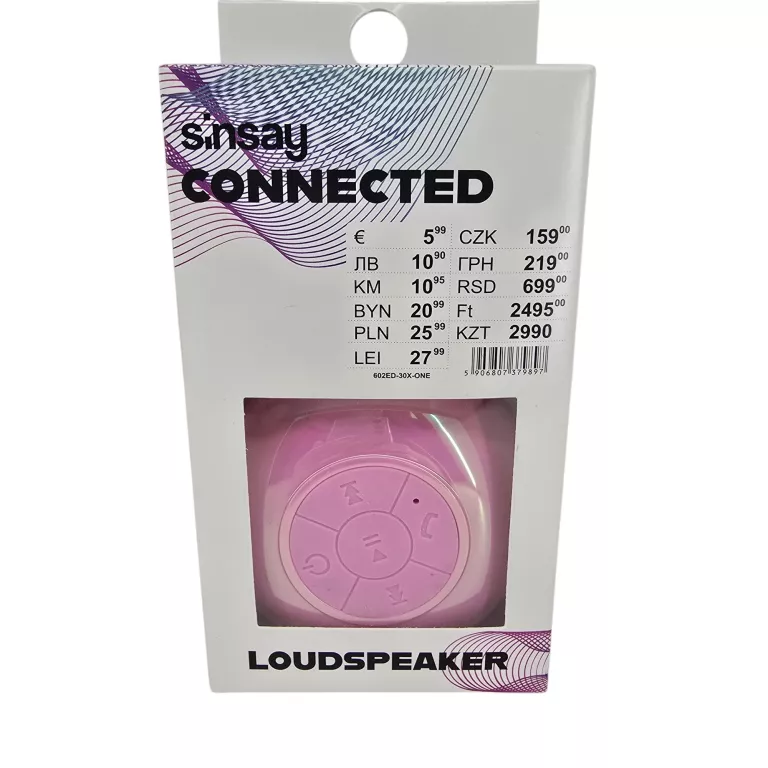 SINSAY CONNECTED GŁOŚNIK BLUETOOTH Z PRZYSSAWKĄ