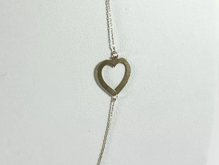 ZŁOTA CELEBRYTKA Z SERCEM 0,66G/585/45,2CM