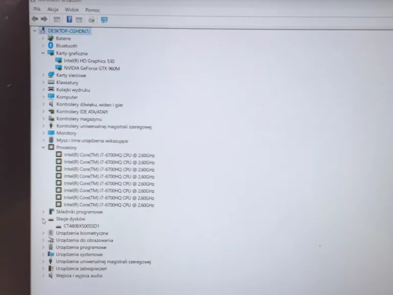 LAPTOP LENOVO IDEAPAD Y700-15ISK I7/32GB/500GB SSD/GTX 960M