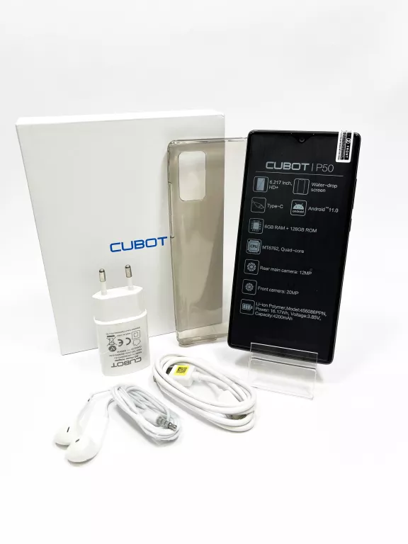 SMARTFON CUBOT P50 6/128GB DUAL SIM *IGŁA* CZARNY