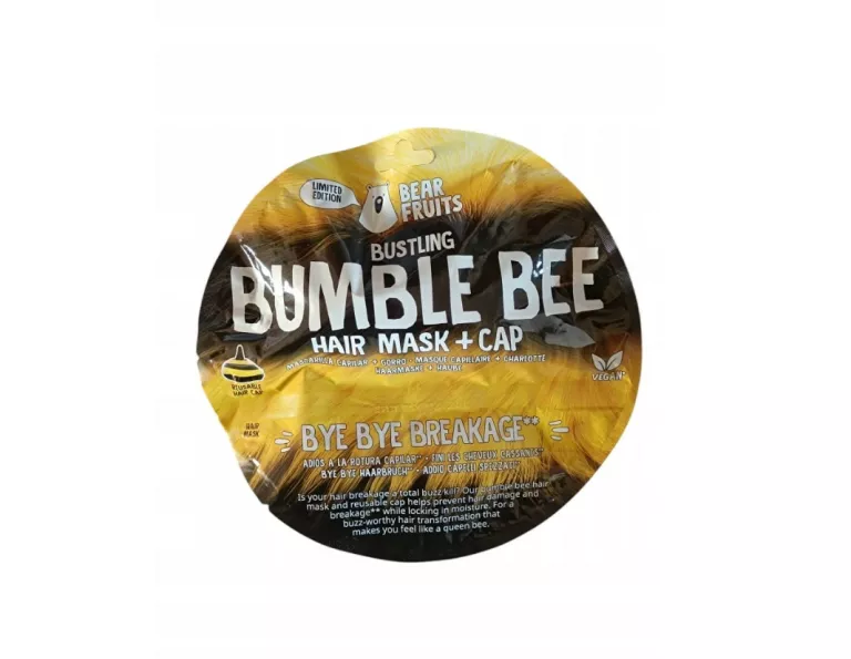 MASKA DO WŁOSÓW Z CZEPKIEM BEAR FRUITS BUMBLE BEE