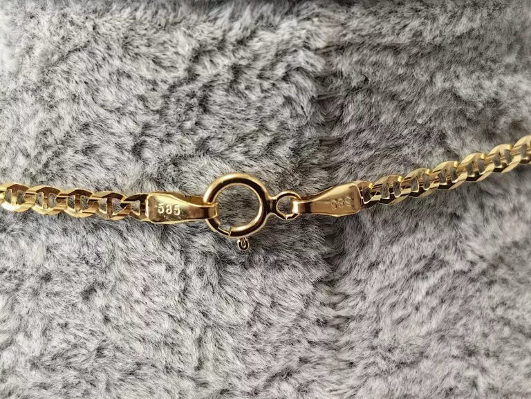 PRZEPIĘKNY ZŁOTY ŁAŃCUSZEK SPLOT GUCCI 3,49G PR.585 14K 50CM