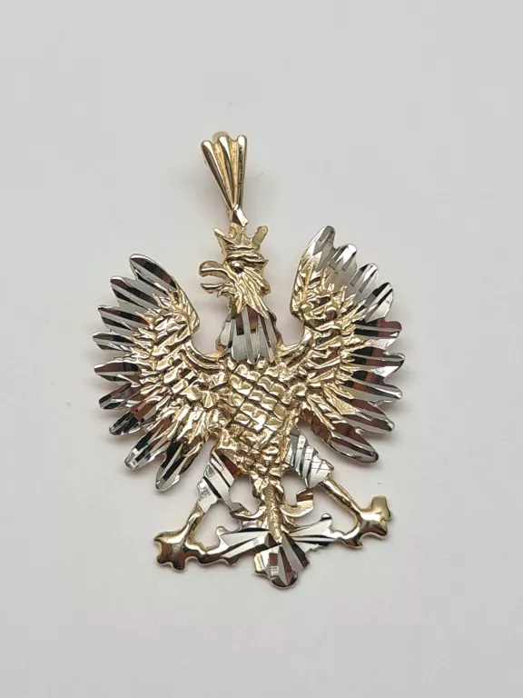 ZŁOTA ZAWIESZKA PIĘKNY ORZEŁ - POLSKIE GODŁO - 3,40G - 585