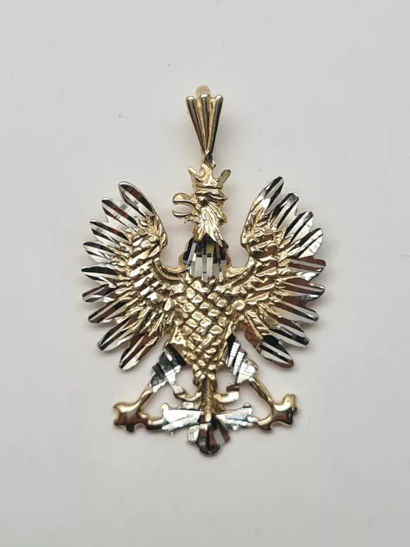 ZŁOTA ZAWIESZKA PIĘKNY ORZEŁ - POLSKIE GODŁO - 3,40G - 585