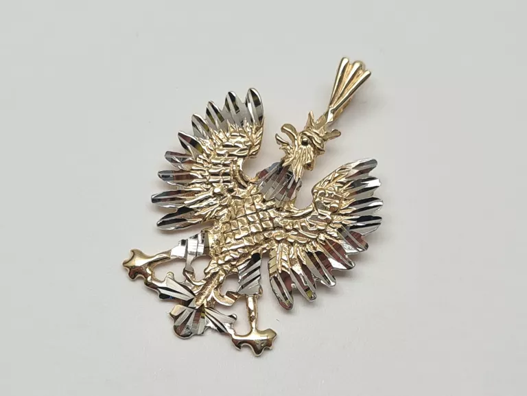 ZŁOTA ZAWIESZKA PIĘKNY ORZEŁ - POLSKIE GODŁO - 3,40G - 585