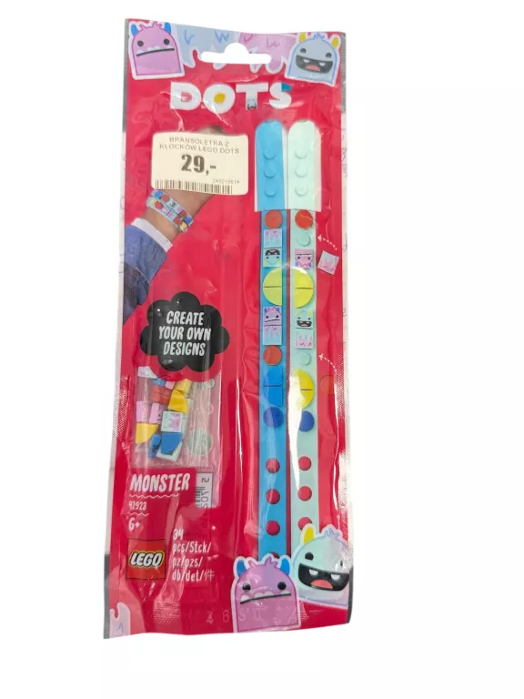 BRANSOLETKA Z KLOCKÓW LEGO DOTS RÓŻNE WZORY