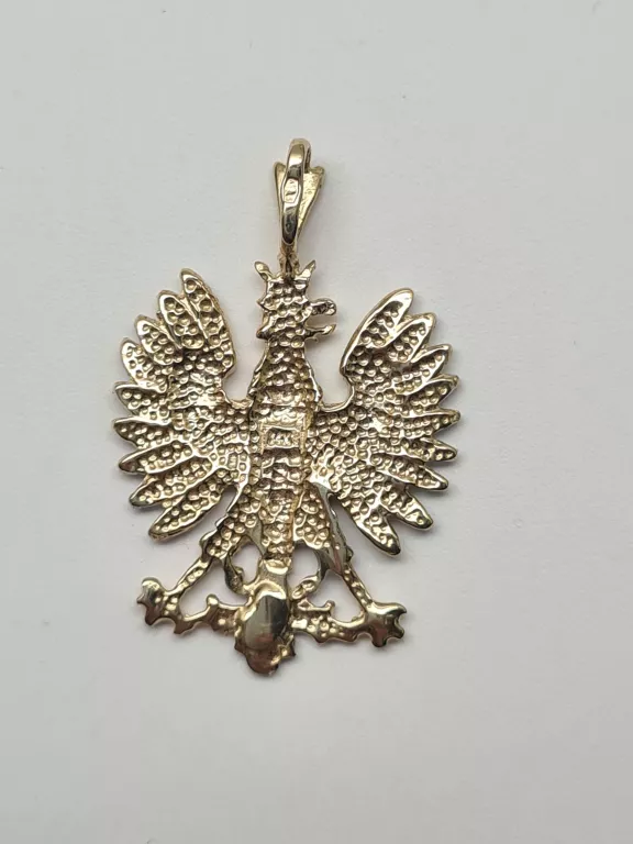 ZŁOTA ZAWIESZKA PIĘKNY ORZEŁ - POLSKIE GODŁO - 3,40G - 585