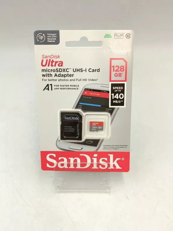 KARTA PAMIĘCI MICROSDXC SANDISK ULTRA 128GB