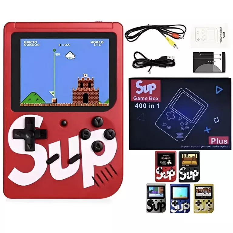 MINI PRZENOŚNA KONSOLA RETRO GRA SUP GAME BOX (400 IN 1) NOWA! POLECAM!