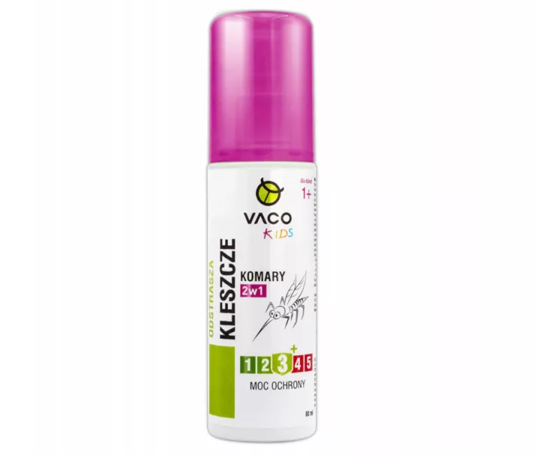 VACO KIDS PŁYN NA KLESZCZE, KOMARY I MESZKI DLA DZIECI - 80 ML