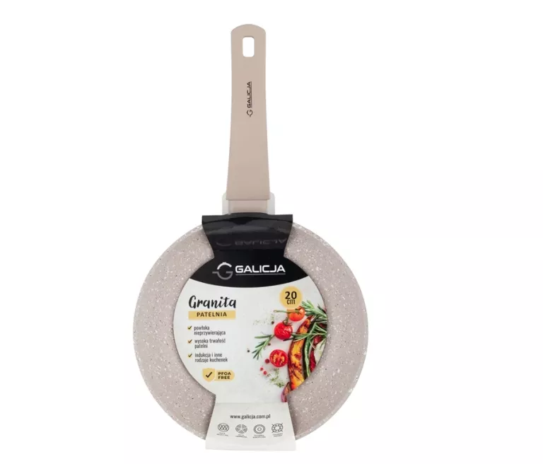 GALICJA PATELNIA 20 CM GRANITA INDUKCJA