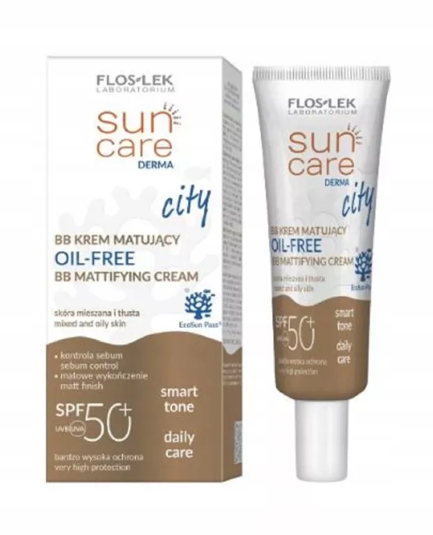 FLOSLEK CITY SUN CARE BB KREM MATUJĄCY OIL-FREE SPF 50+ 30 ML