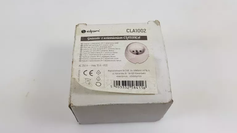 DPM GNIAZDO POJEDYNCZE CLA1002 BIAŁY