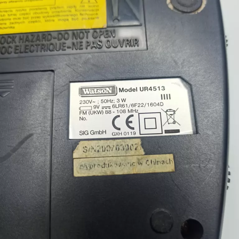 RADIOBUDZIK RADIO WATSON UR 4513