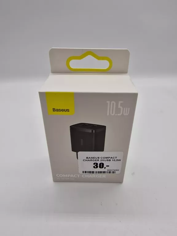 BASEUS COMPACT CHARGER 2XUSB 10,5W BLACK