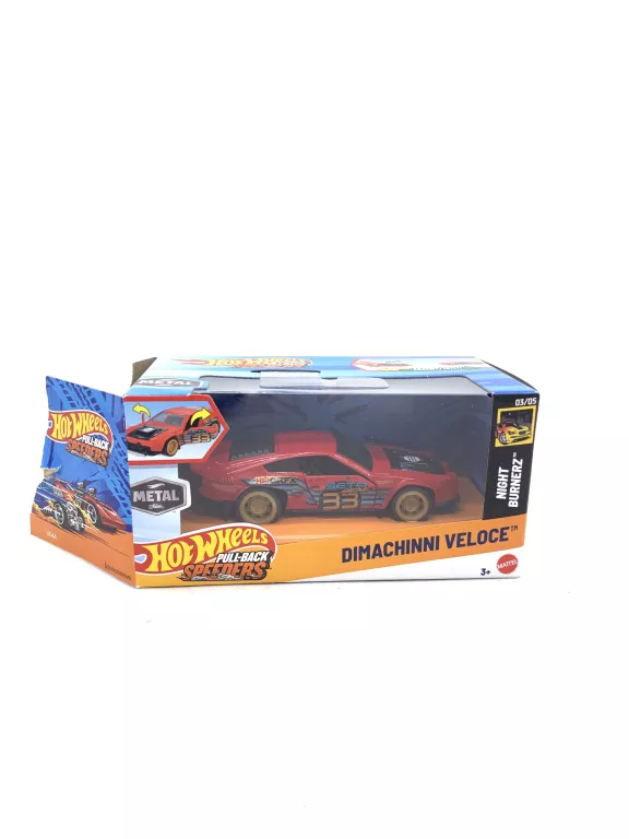 HOT WHEELS PULLBACK DIMACHINNI VELOCE PUDEŁKO USZKODZONE
