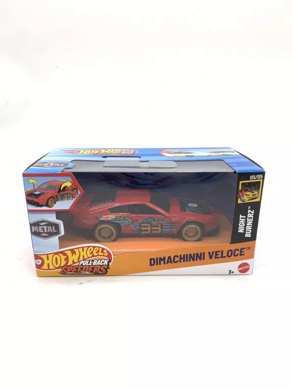 HOT WHEELS PULLBACK DIMACHINNI VELOCE