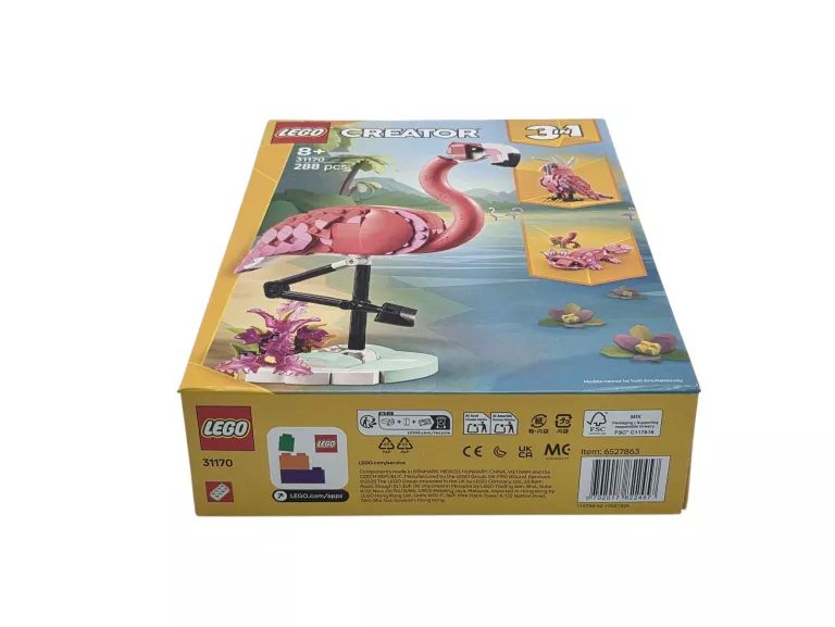 LEGO 31170 CREATOR 3W1 DZIKIE ZWIERZĘTA: RÓŻOWY FLAMING