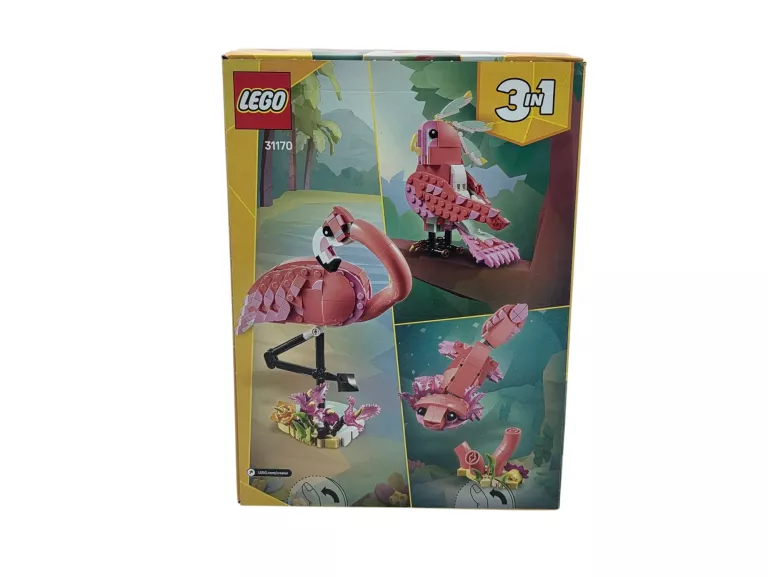 LEGO 31170 CREATOR 3W1 DZIKIE ZWIERZĘTA: RÓŻOWY FLAMING