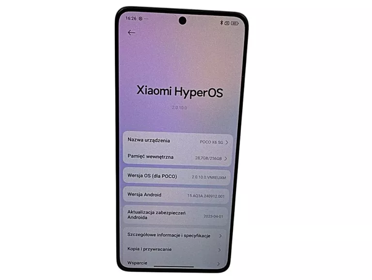 TELEFON POCO X6 5G 4/256 GB GWARANCJA