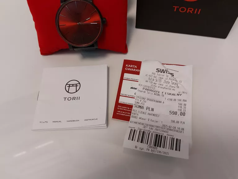 ZEGAREK MĘSKI TORII B45BG TB PUDEŁKO GWAR