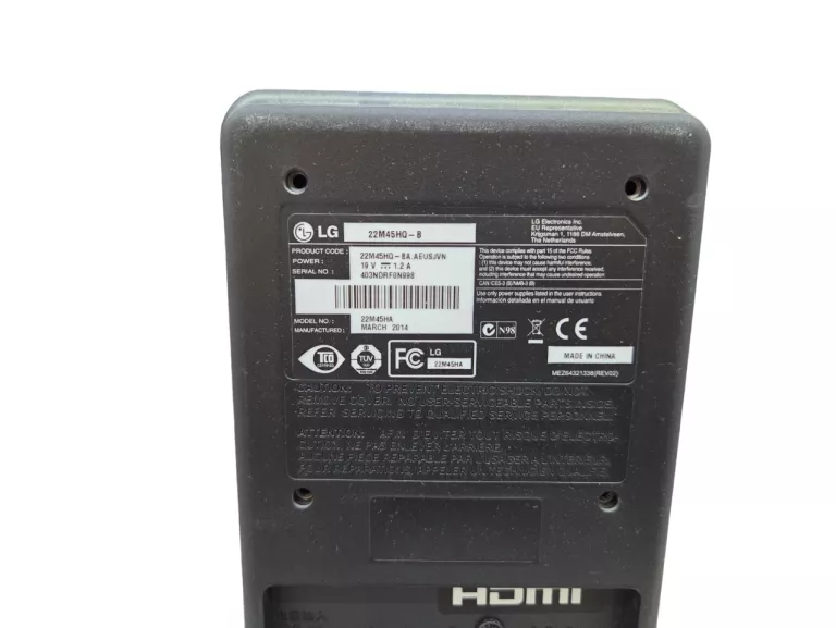 MONITOR LG 22,5" 22M45HQ-B