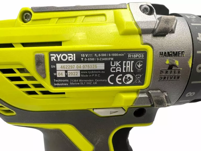 WIERTARKO-WKRĘTARKA UDAROWA 50 NM RYOBI R18PD3-0 AKU 18V