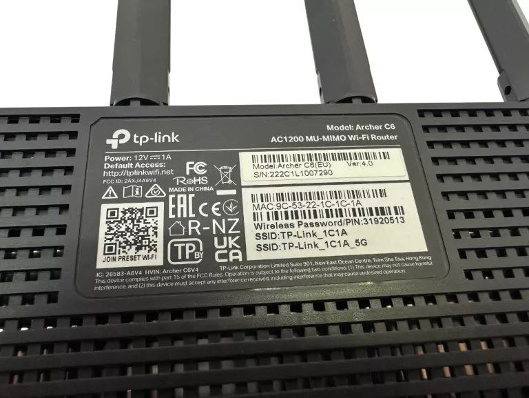 ROUTER TP-LINK ARCHER C6 KOMPLETJAK NOWY