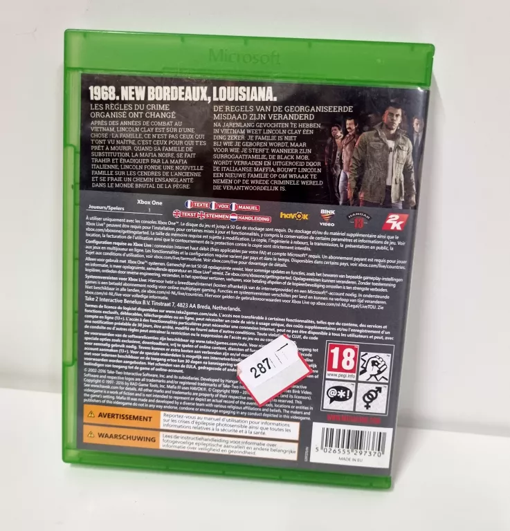 GRA MAFIA 3 MICROSOFT XBOX ONE