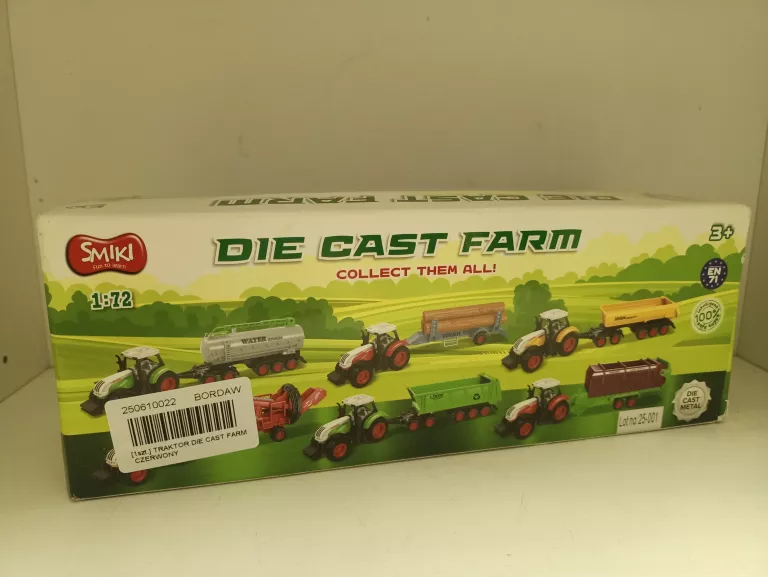 TRAKTOR DIE CAST FARM CZERWONY